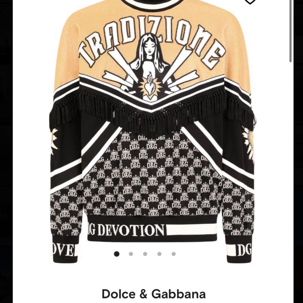 Dolce  Gabanna Sweatshirt Size 44 Brand New